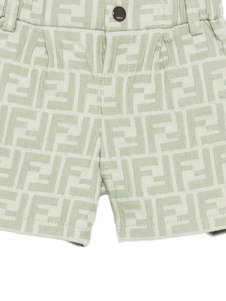 Bermuda verde per neonato BMF266AVW1 F1DS6 Fendi Kids 