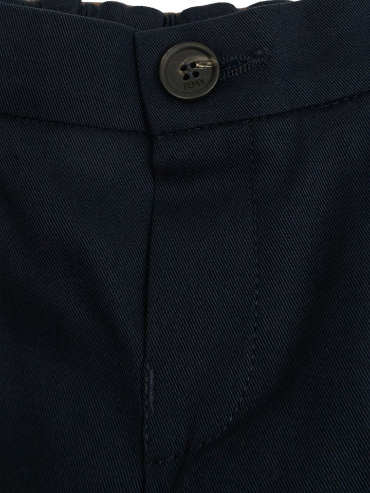 Pantalone blu scuro per neonato BMF271AS5Y F0QG0 Fendi Kids 