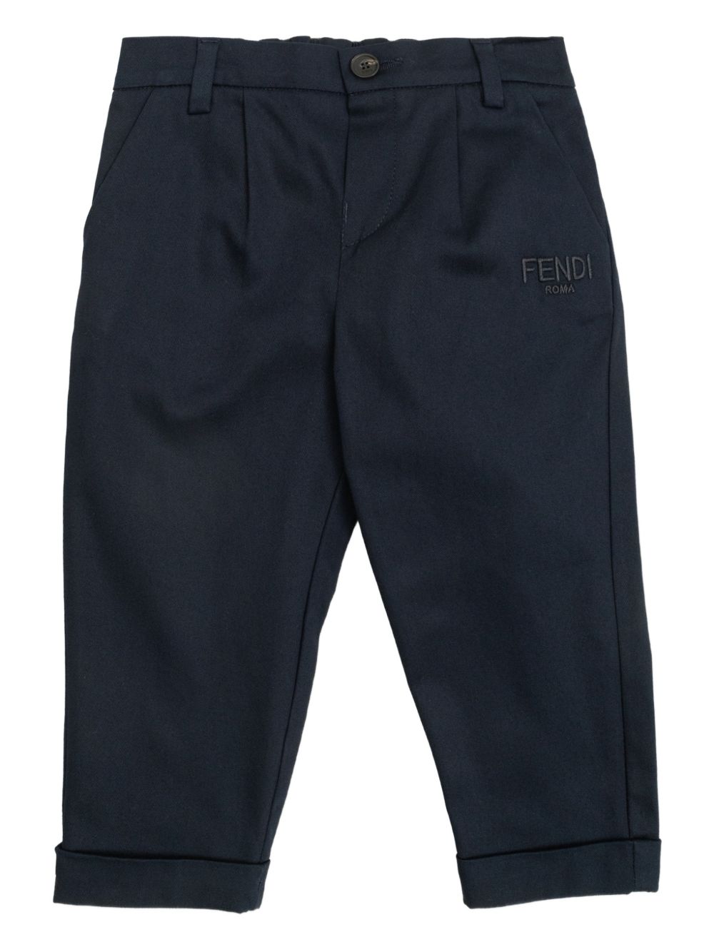 Pantalone blu scuro per neonato BMF271AS5Y F0QG0 Fendi Kids 