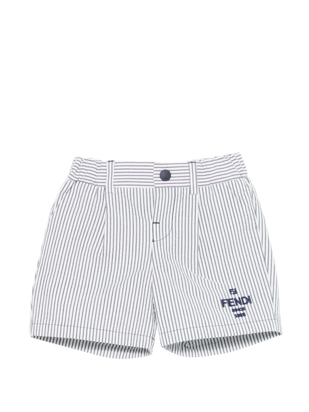 Bermuda blu/bianca per neonato BMF280AY8G F1I11 Fendi Kids 