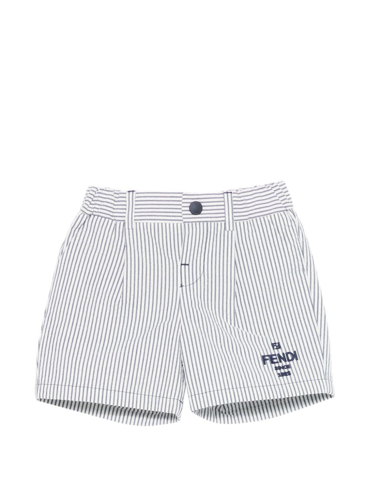 Bermuda blu/bianca per neonato BMF280AY8G F1I11 Fendi Kids 