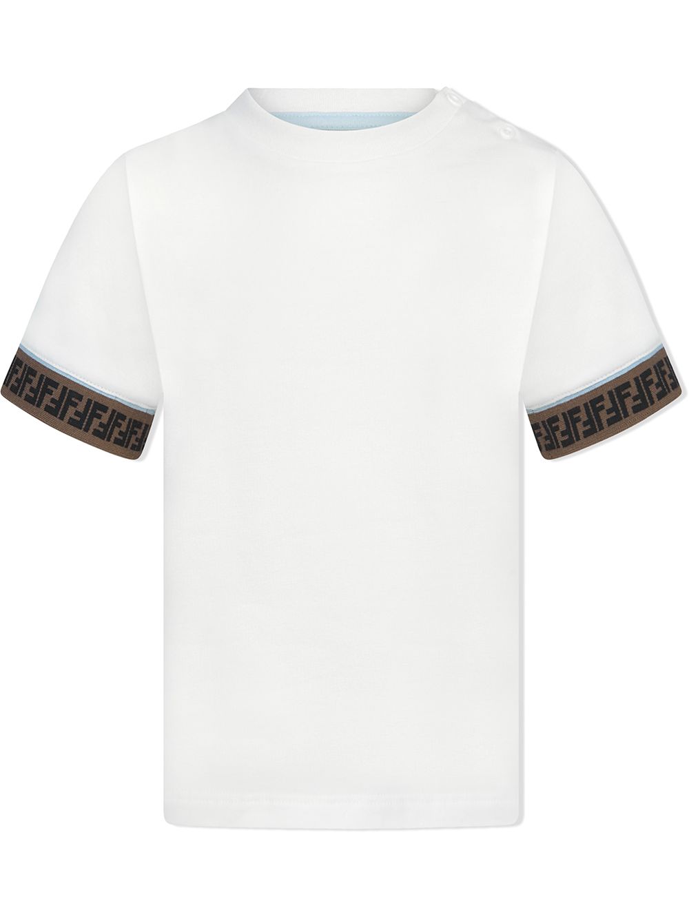 T-shirt bianca per bambino BMI216ST8 F0TU9 Fendi Kids 