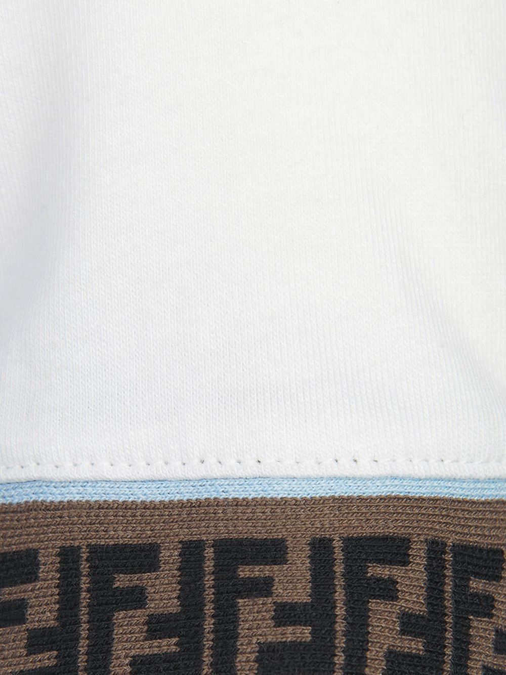 T-shirt bianca per bambino BMI216ST8 F0TU9 Fendi Kids 