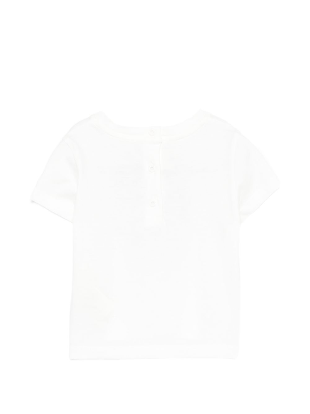 T-shirt bianca per neonato BMI2847AJ F0TU9 Fendi Kids 