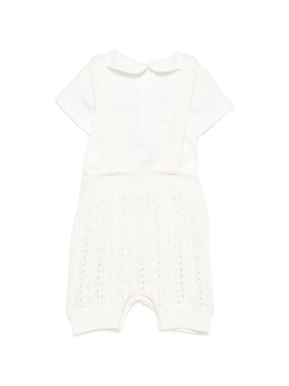 Tutina bianca per neonato BUG220AVWW F0TU9 Fendi Kids 