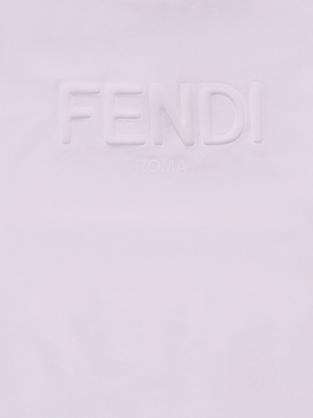 T-shirt viola chiaro per neonata BUI1107AJ F0TU9 Fendi Kids 