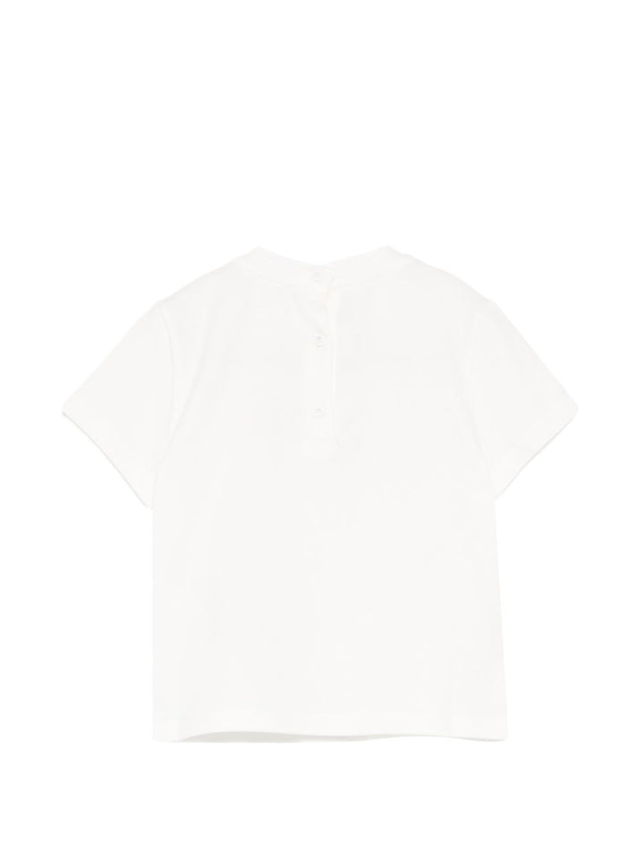 T-shirt bianca per neonato BUI117ST8 F0TU9 Fendi Kids 