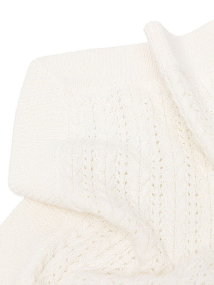 Coperta bianca per neonato BUJ338AVWW F0TU9 Fendi Kids 