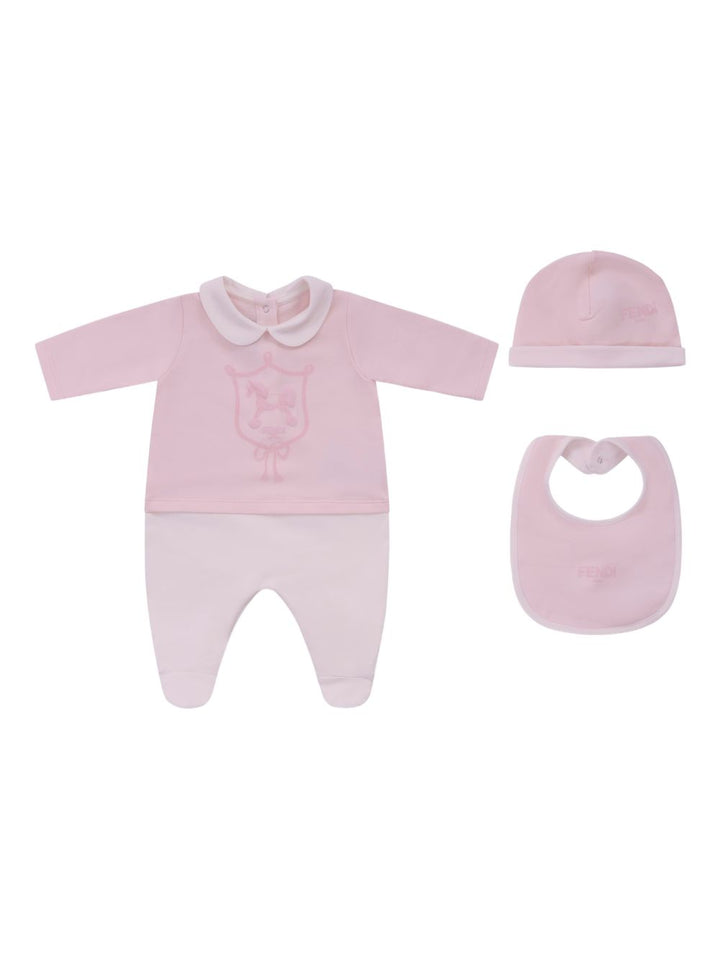 Tutina rosa per neonata BUK1608RA F0C11 Fendi Kids 