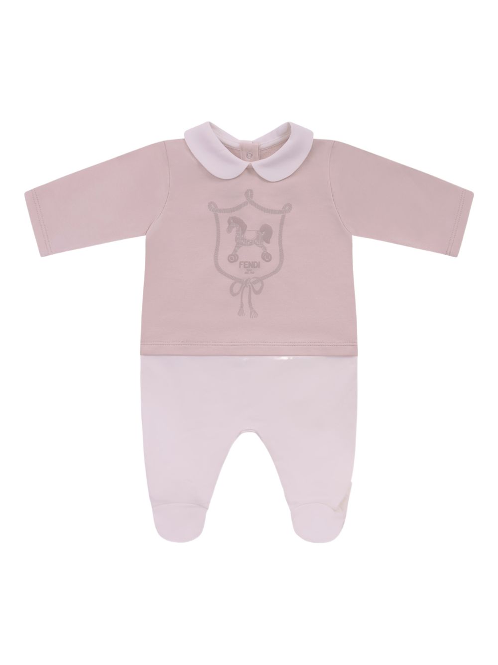 Tutina rosa cipria per neonata BUK1608RA F19J5 Fendi Kids 