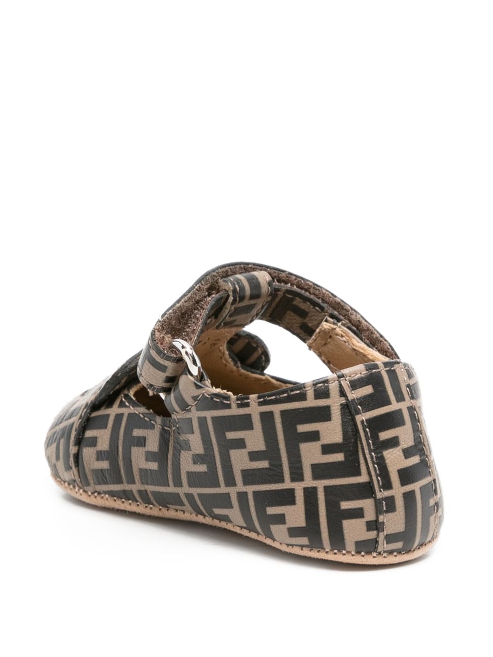 Sandali marrone per neonata BUR574AWKB F0HDP Fendi Kids 