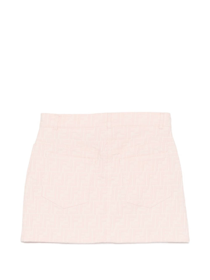 Gonna rosa per bambina JFE203AVW1 F1UL9 Fendi Kids 