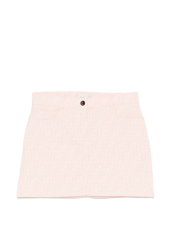 Gonna rosa per bambina JFE203AVW1 F1UL9 Fendi Kids 