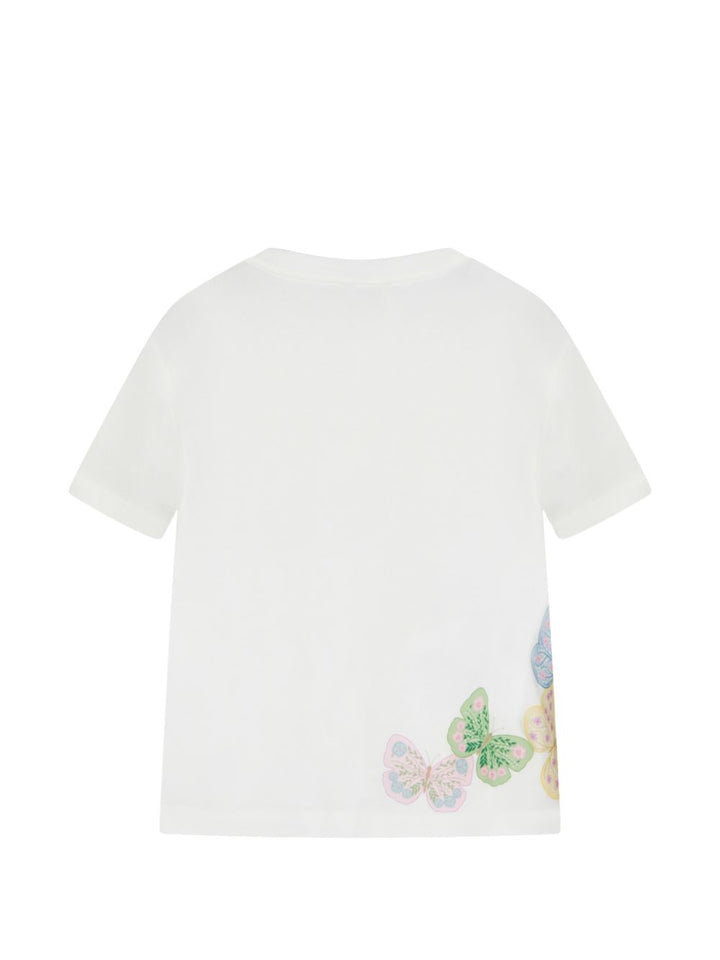 T-shirt bianco per bambina JFI4097AJ F0TU9 Fendi Kids 