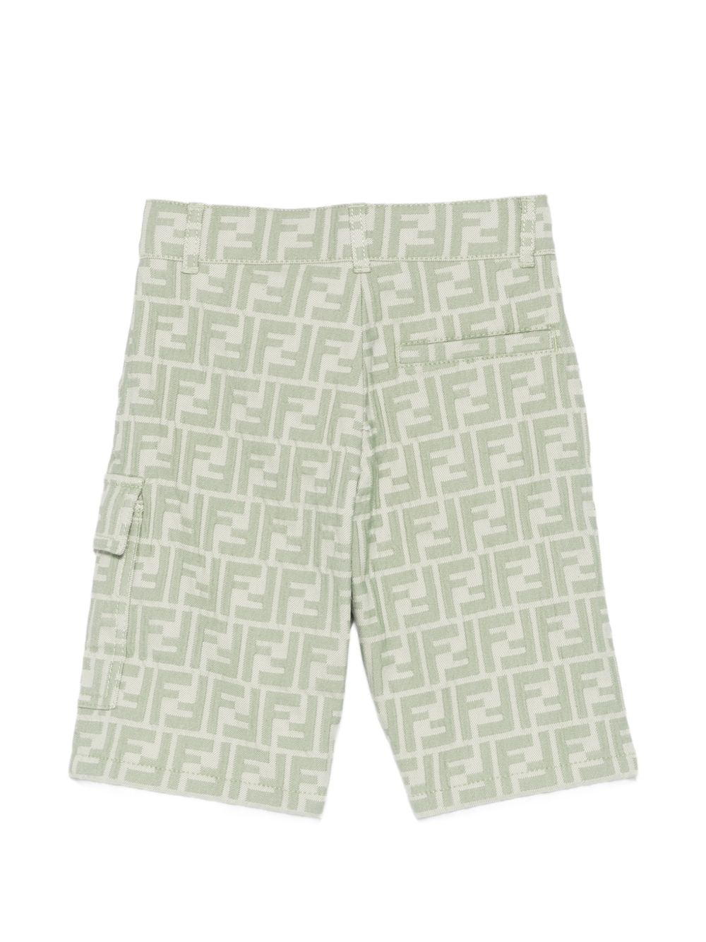 Bermuda verde per bambino JMF576AVW1 F1DS6 Fendi Kids 