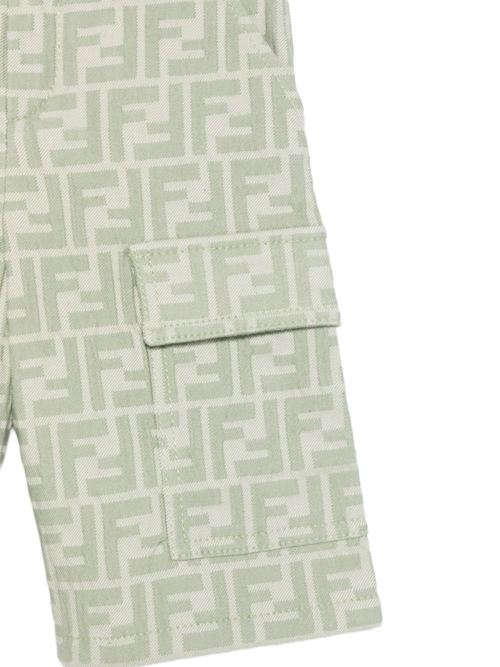 Bermuda verde per bambino JMF576AVW1 F1DS6 Fendi Kids 