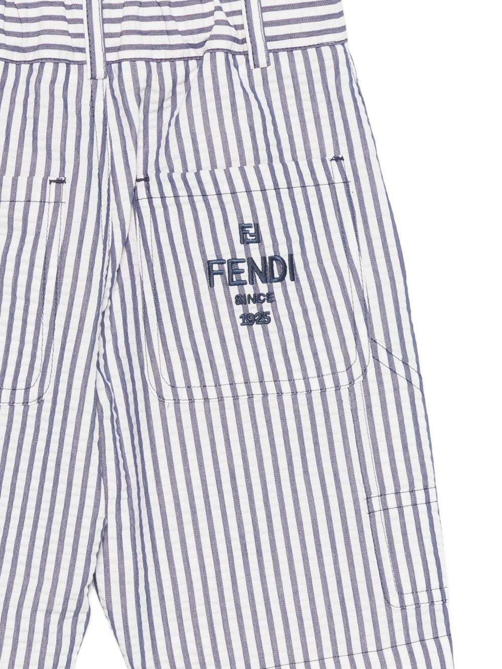Bermuda blu/bianca per bambino JMF585AVWP F1I11 Fendi Kids 