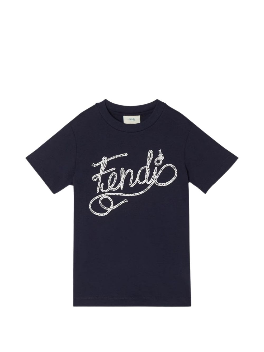 T-shirt blu per bambino JMI5197AJ F1I11 Fendi Kids 