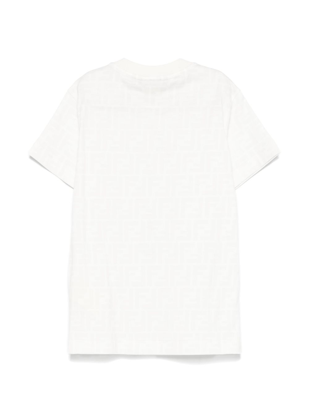 T-shirt bianco per bambino JUI181ATRV F0TU9 Fendi Kids 