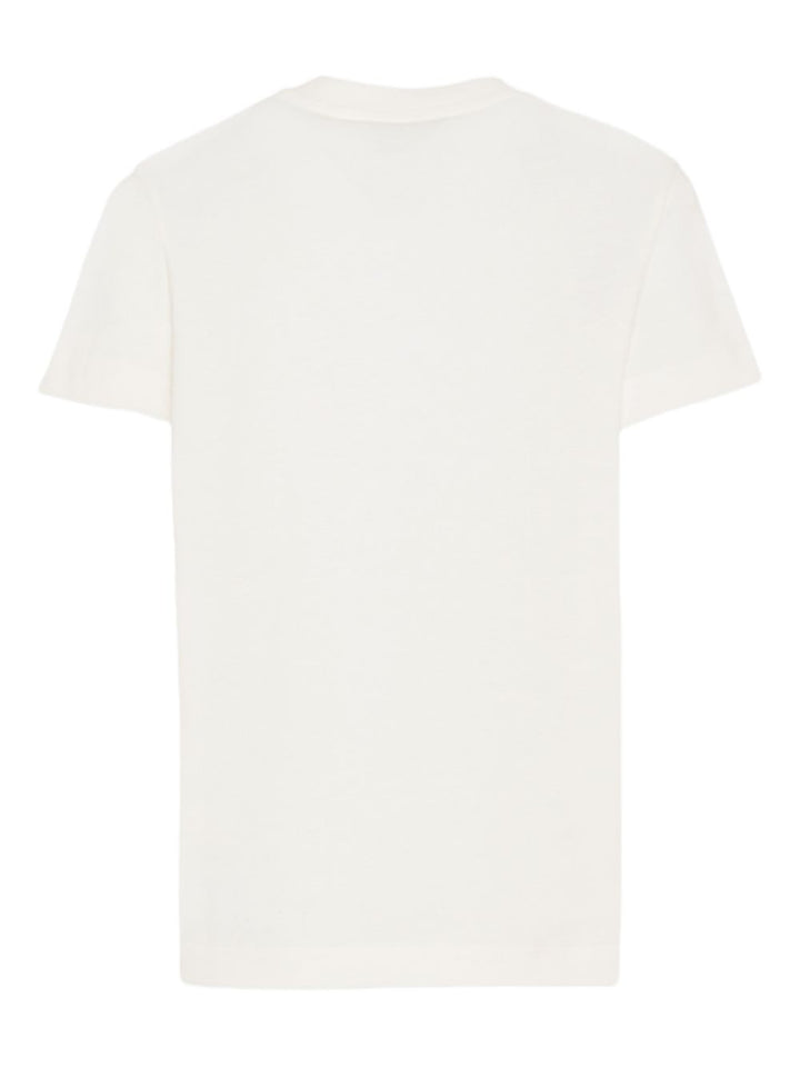 T-shirt bianca per bambino JUI2027AJ F0TU9 Fendi Kids 
