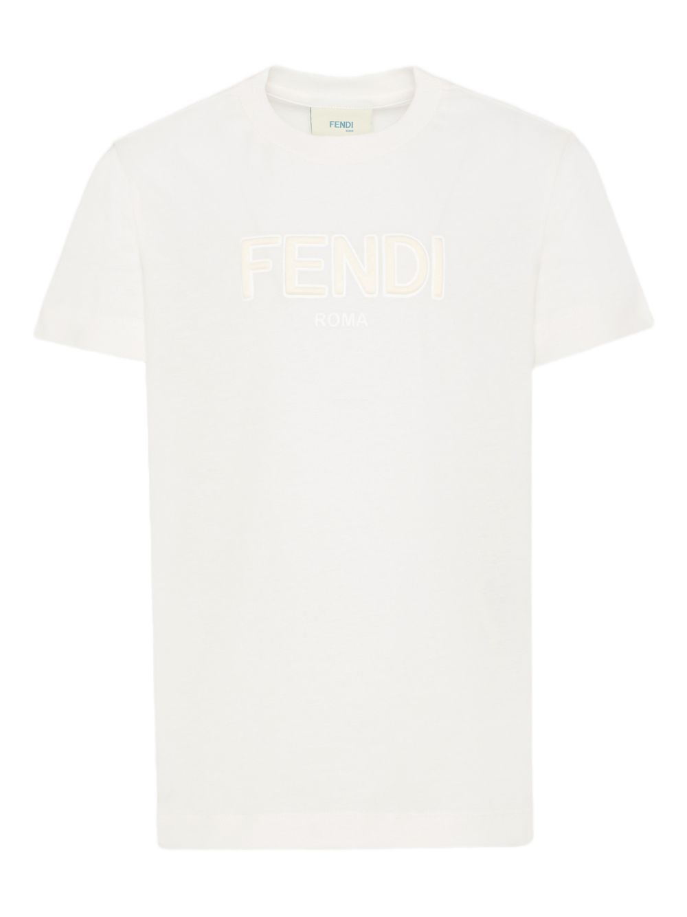 T-shirt bianca per bambino JUI2027AJ F0TU9 Fendi Kids 