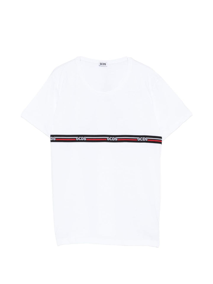 T-shirt bianco per bambino C1BJQC553J105 100B Gcds Kids 