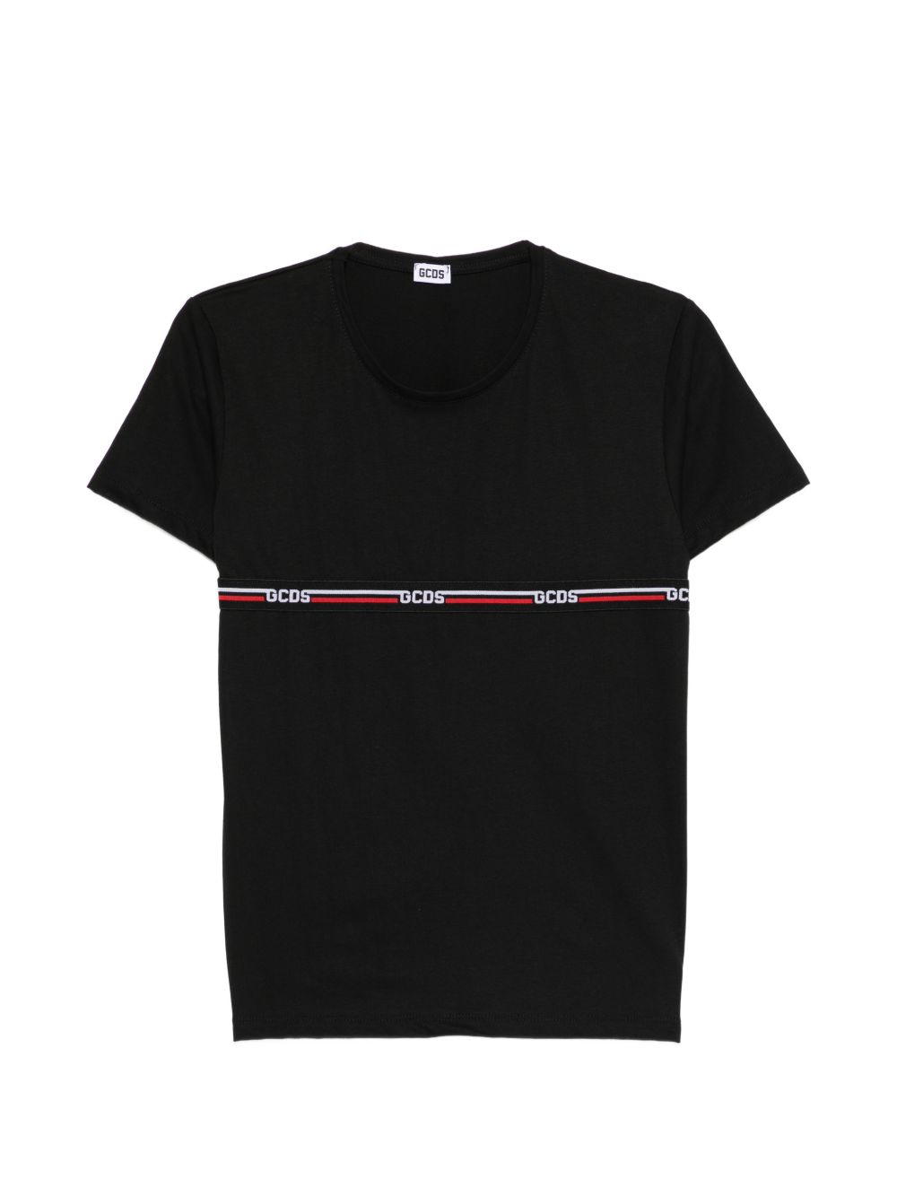 T-shirt nera per bambino C1BJQC553J105 999B Gcds Kids 