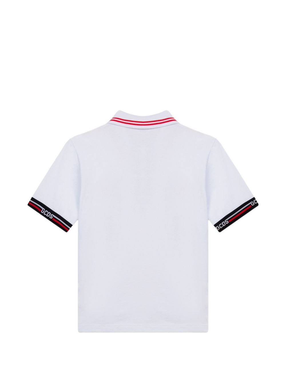 Polo bianca per bambino C1BJQD527T007 100B Gcds Kids 