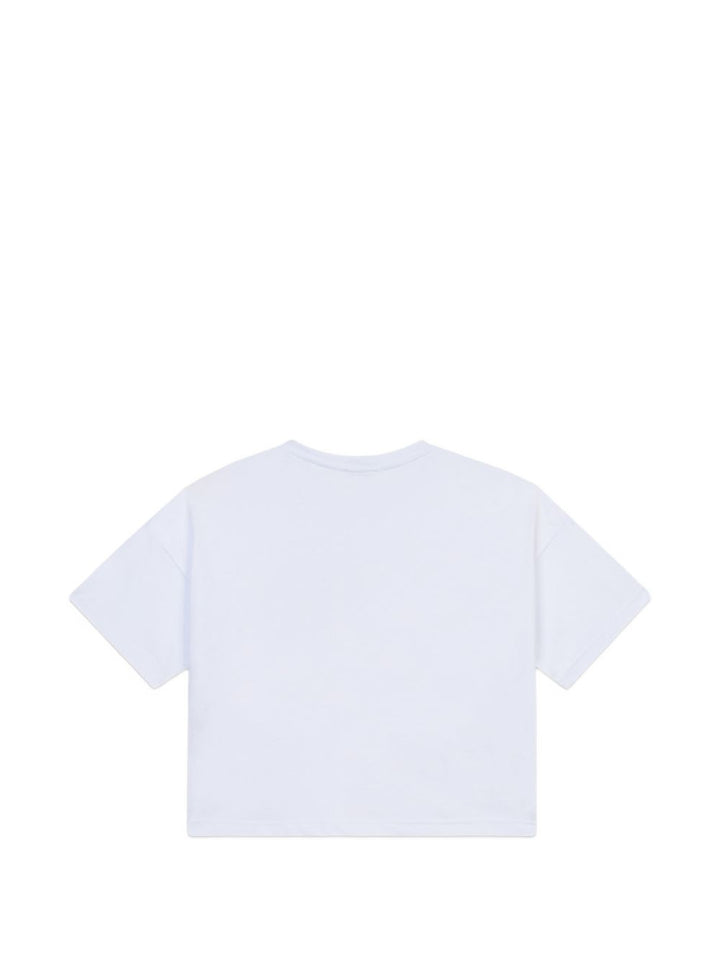 T-shirt bianca per bambina C1GJQC543J336 100P Gcds Kids 