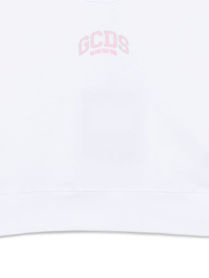 T-shirt bianca per bambina C1GJQG544J336 100P Gcds Kids 