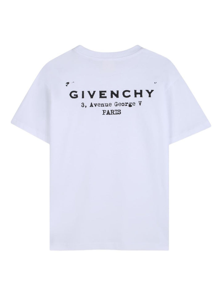 T-shirt bianca per bambino H31075 10P Givenchy Kids 