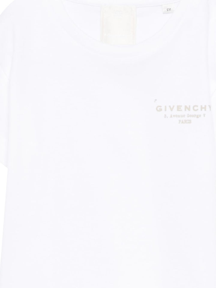 T-shirt bianco per neonato H31184 10P Givenchy Kids 