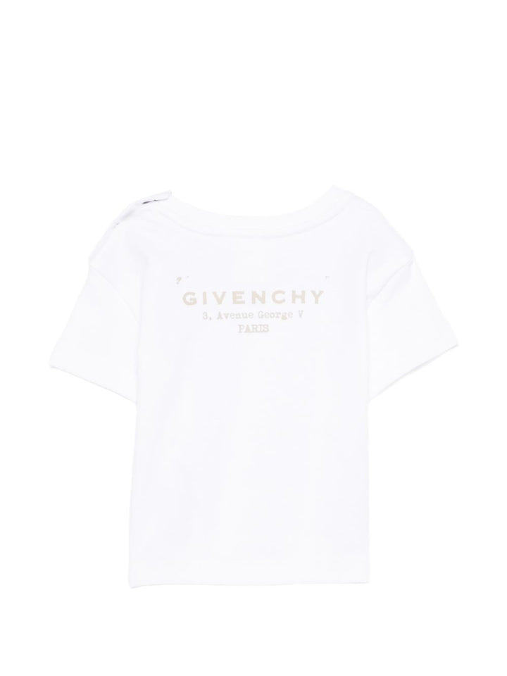 T-shirt bianco per neonato H31184 10P Givenchy Kids 