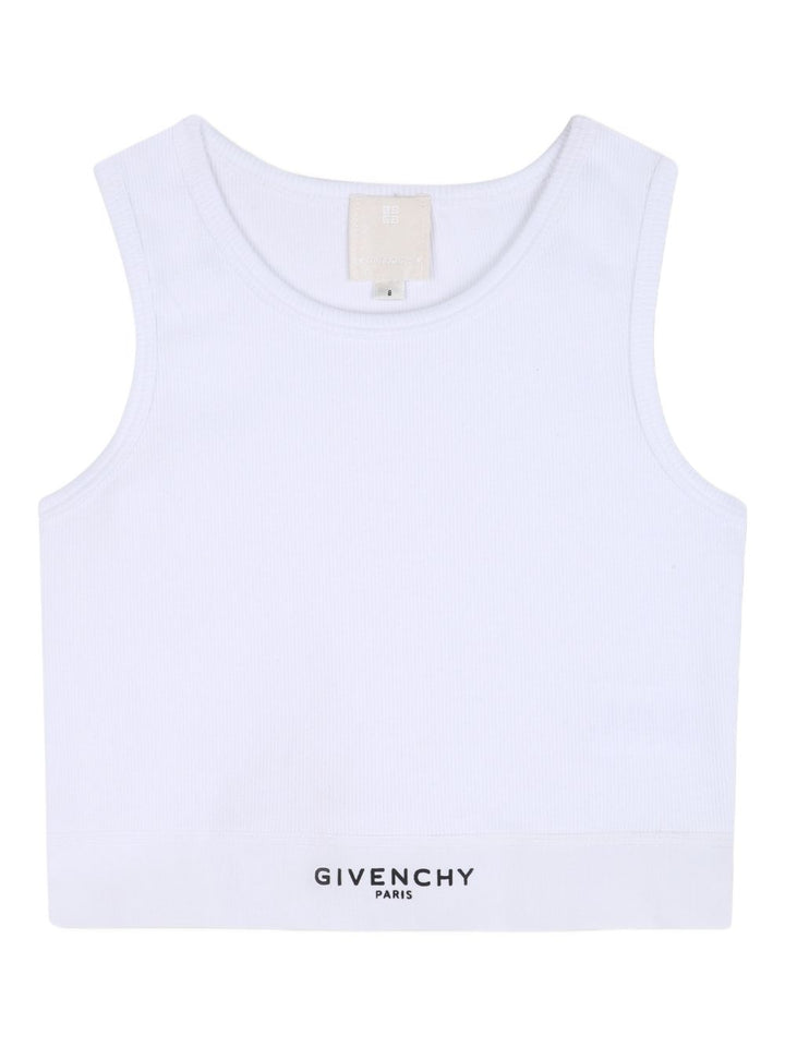 Canotta bianca per bambina H31223 10P Givenchy Kids 