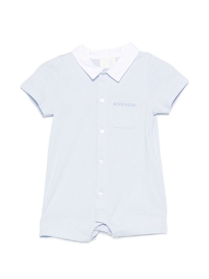 Tutina blu chiaro per neonato H31253 771 Givenchy Kids 