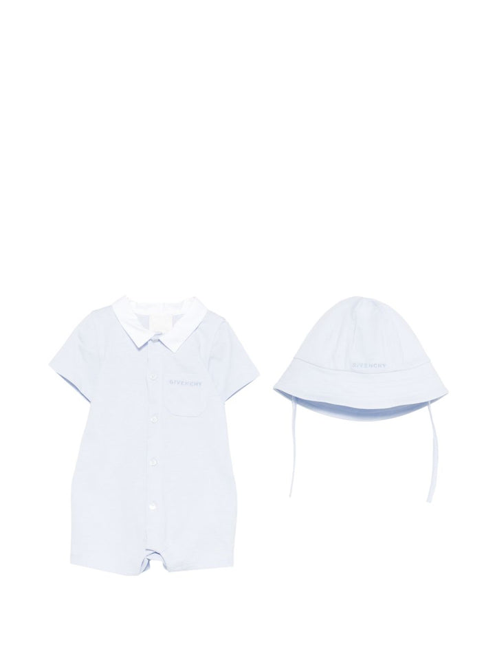 Tutina blu chiaro per neonato H31253 771 Givenchy Kids 