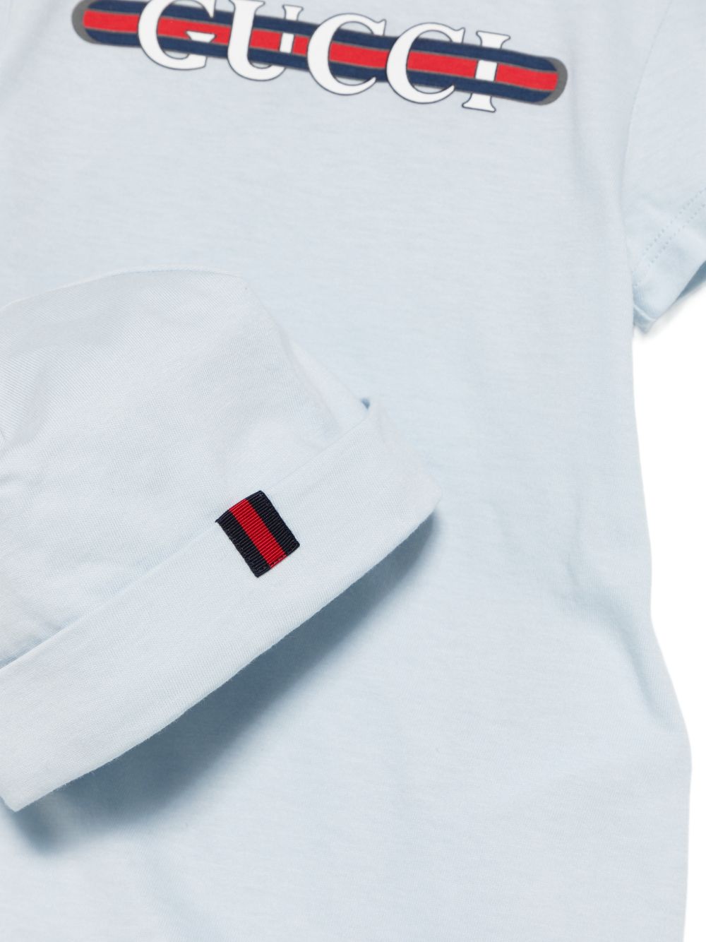 Tutina azzurro pallido per neonato 548249XJHIE 4454 Gucci Kids 