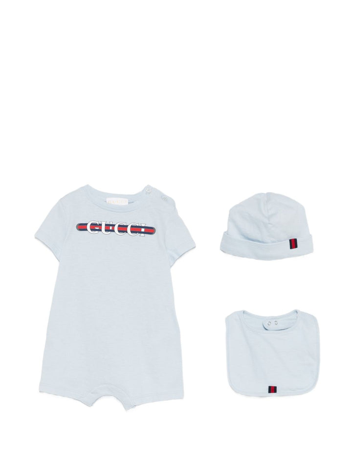 Tutina azzurro pallido per neonato 548249XJHIE 4454 Gucci Kids 