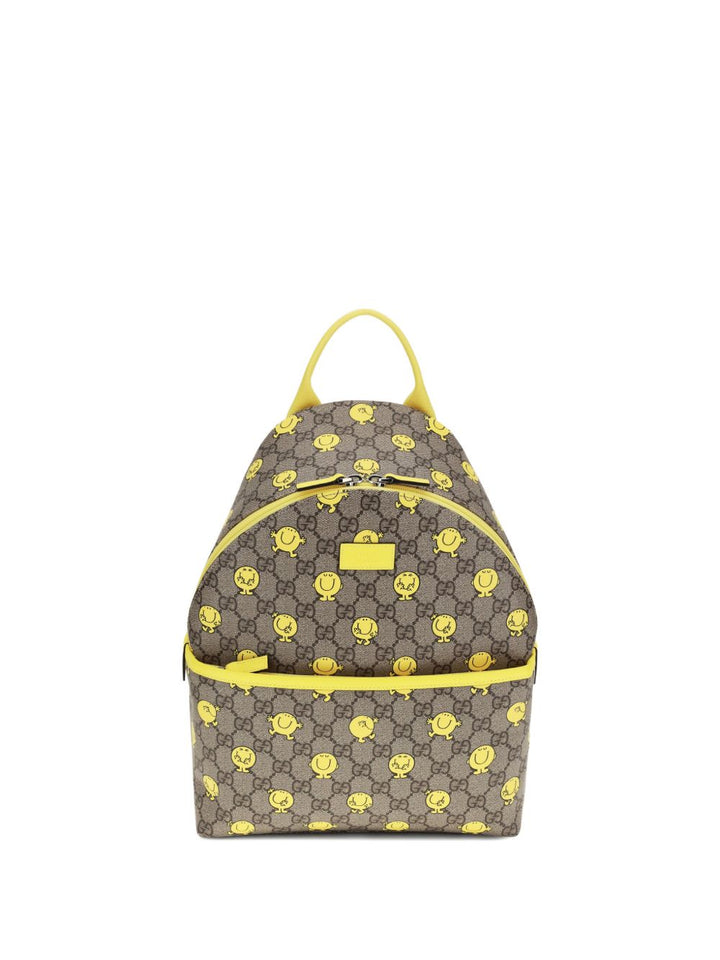Zaino marrone/giallo per bambina 782708FAFN6 9850 Gucci Kids 