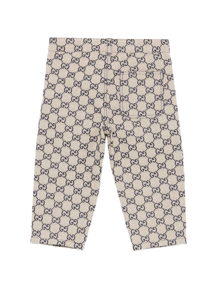 Pantalone beige per neonato 791202XWA8X 9118 Gucci Kids 
