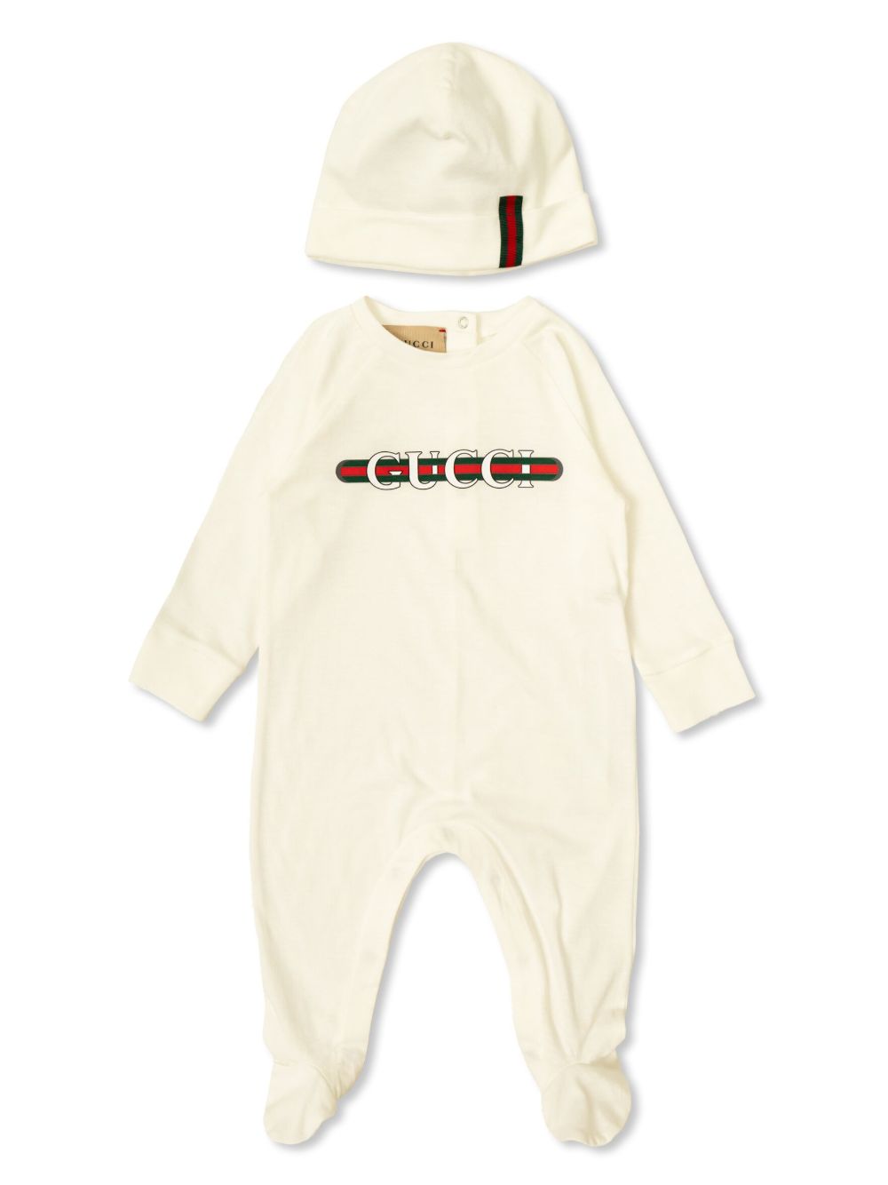 Tutina beige per neonato 793521XJGPI 9214 Gucci Kids 