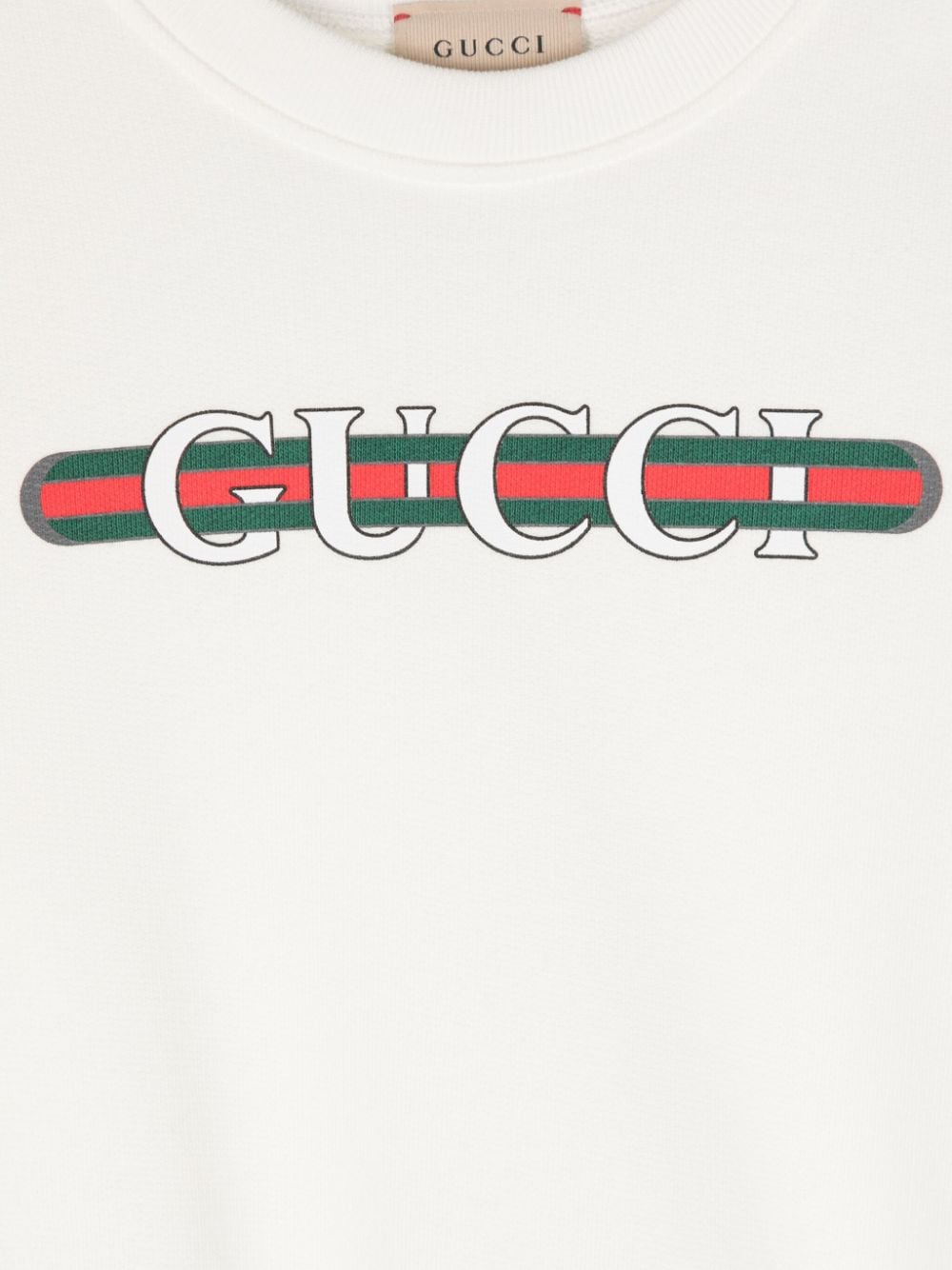 Felpa unisex in cotone bianca 793528XJGPJ 9214 Gucci Kids 