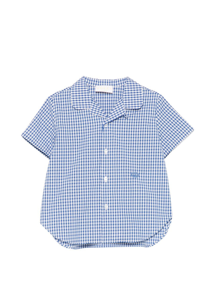 Camicia blu per neonato 851882XWA8D 4421 Gucci Kids 