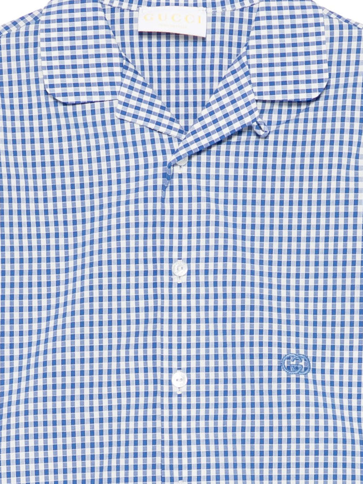 Camicia blu per neonato 851882XWA8D 4421 Gucci Kids 