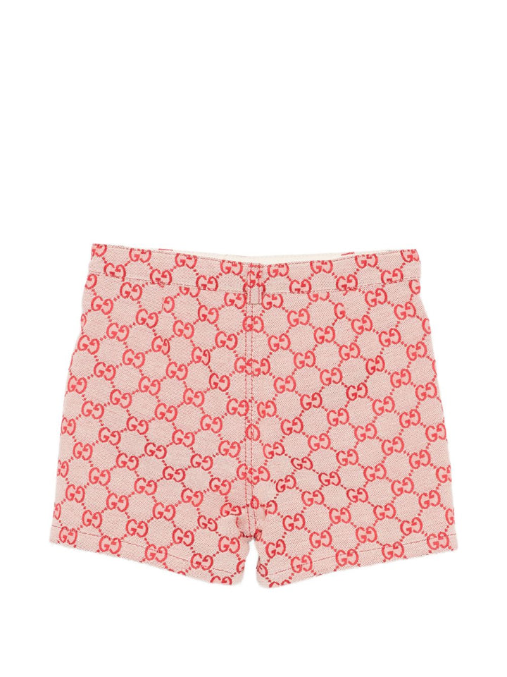 Bermuda rosso/beige per neonato 853864XWA7F 9369 Gucci Kids 