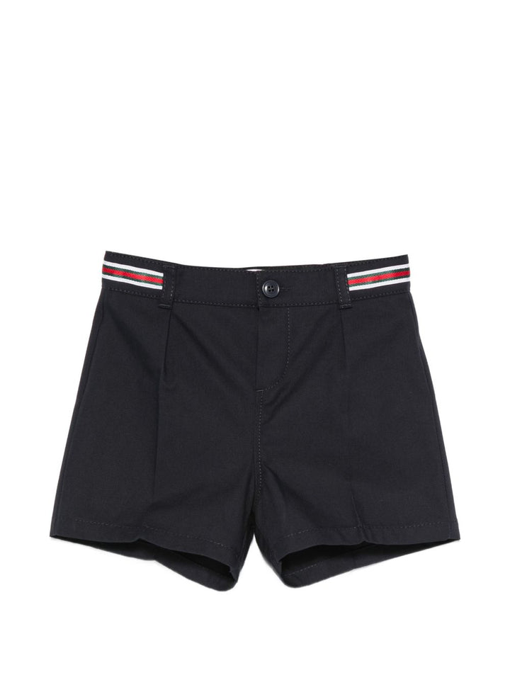 Bermuda blu navy per neonato 854113XWA7E 4330 Gucci Kids 