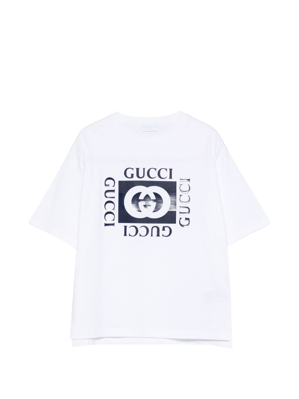 T-shirt bianca per bambino 855551XJHO7 9056 Gucci Kids 