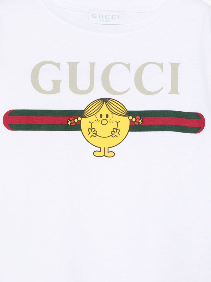 T-shirt bianca per bambino 857205XJHRG 9320 Gucci Kids 