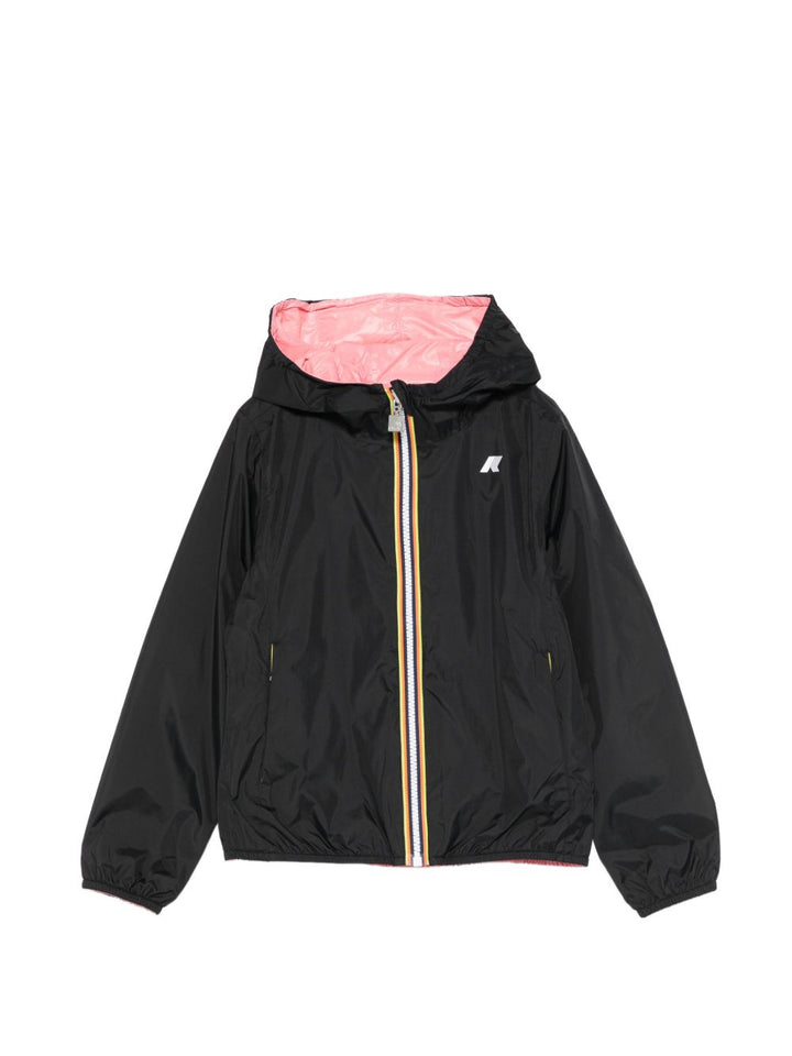 Giubbotto nera/rosa per bambina K61313W C62 K-Way Kids 
