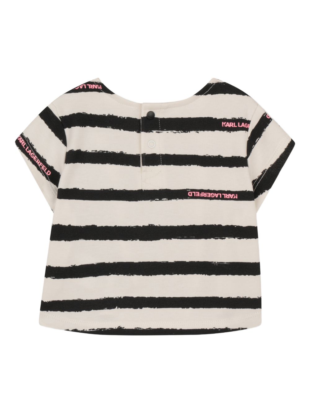 Completo rosa/bianco/nero per neonata Z31065 462 Karl Lagerfeld Kids 